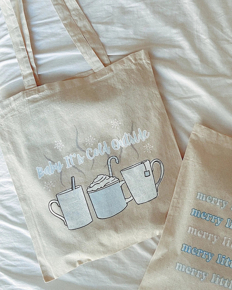 Baby It's Cold Outside Christmas Tote Bag