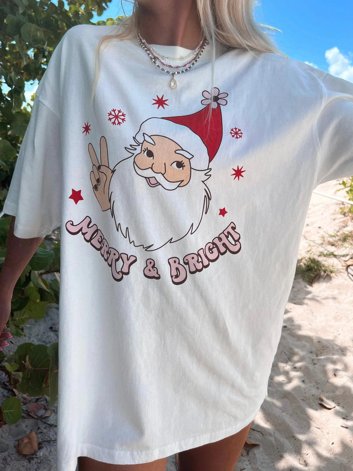 Heavyweight Santa Christmas Tee - Sunkissedcoconut