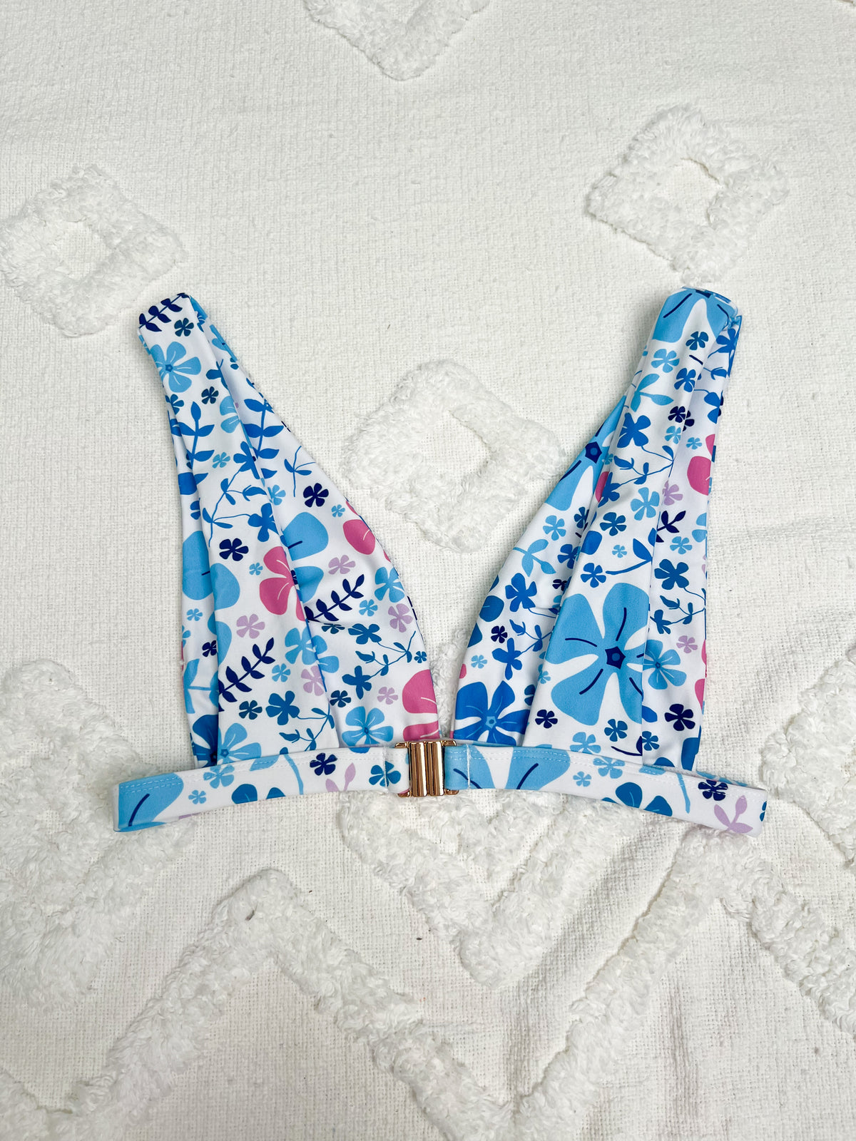 Flower Craze Razz Bikini Top - Sunkissedcoconut