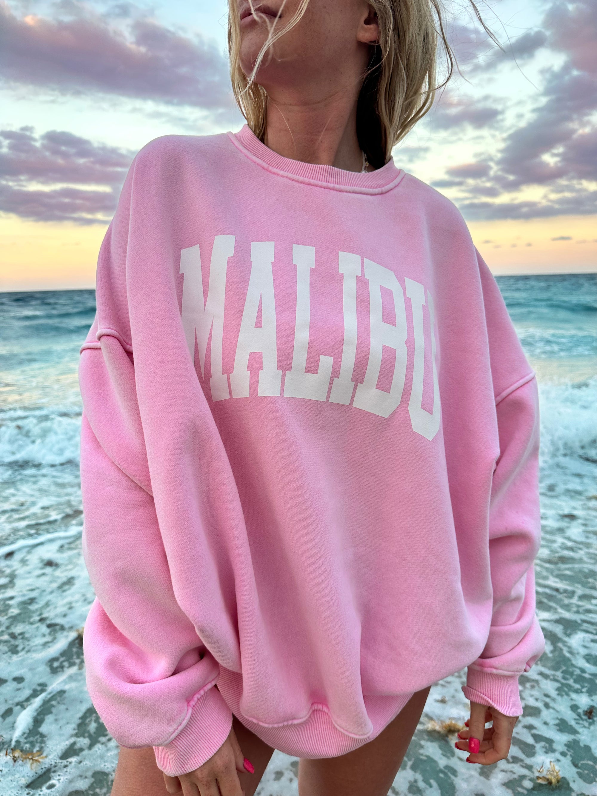 Pink graphic sweatshirt best sale
