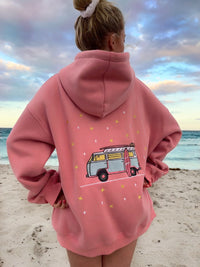 EMBROIDER VAN STAR HOODIE - Sunkissedcoconut