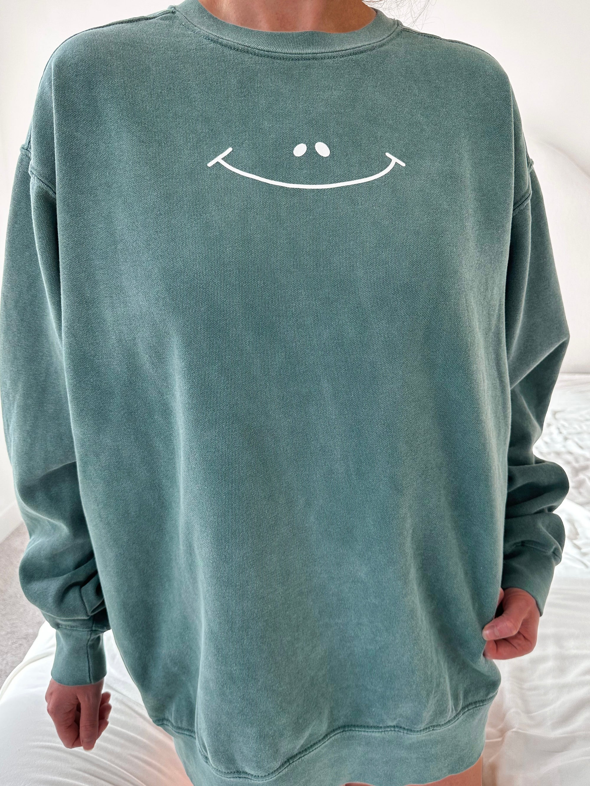 It's Going To Be Okay Smiley Face Sweatshirt - Sunkissedcoconut