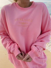 SURFBOARD CREW SWEATSHIRT - Sunkissedcoconut