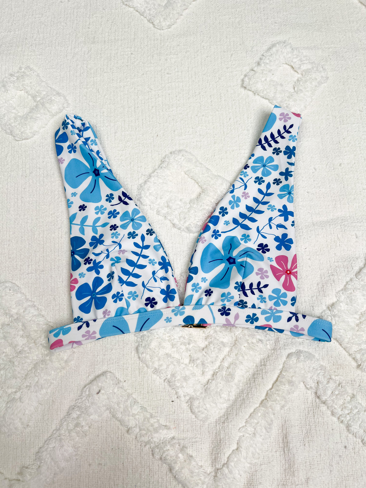 Flower Craze Razz Bikini Top - Sunkissedcoconut