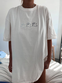 3 Ghost Embroider Tee - Sunkissedcoconut