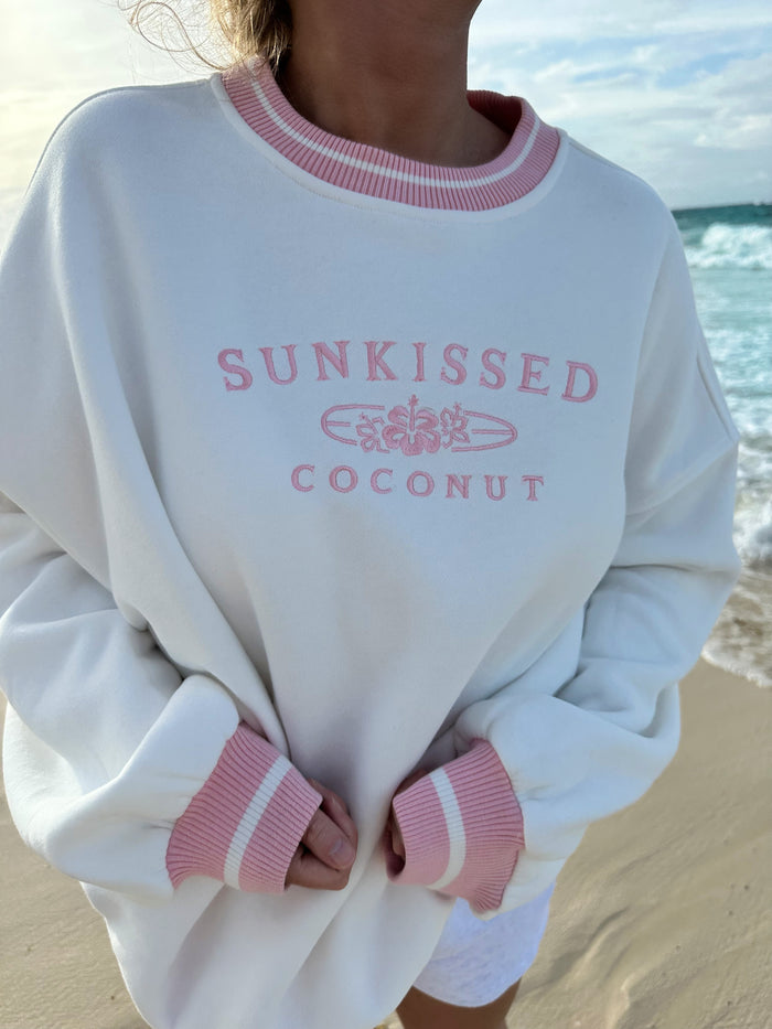 VINTAGE CREW SWEATSHIRT - Sunkissedcoconut