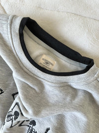 EMBROIDER SKELETON SWEATSHIRT - Sunkissedcoconut