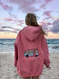 EMBROIDER VAN STAR HOODIE - Sunkissedcoconut