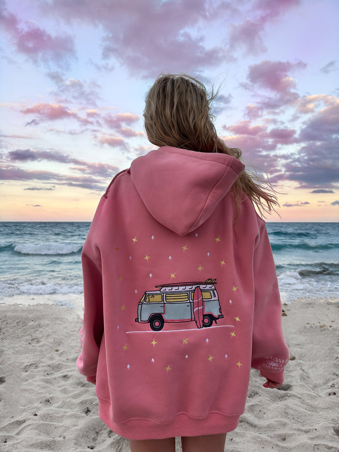 EMBROIDER VAN STAR HOODIE - Sunkissedcoconut