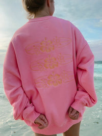 SURFBOARD CREW SWEATSHIRT - Sunkissedcoconut